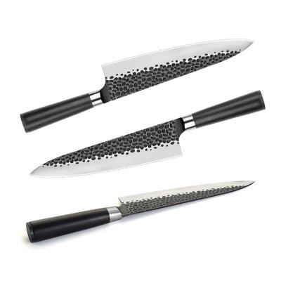 China Viable Factory Wholesale Customized Forged 4Cr13 Stainless Steel Chef Knife With Ebony Handle for sale