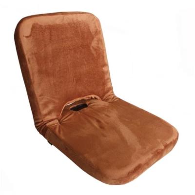 China Foldable Indoor Living Room Square Portable Folding Floor Cushion Padded Chair With Adjustable Backrest for sale