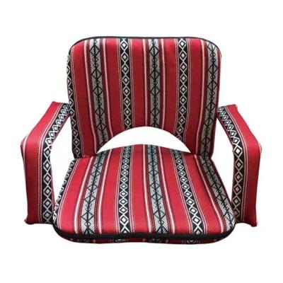 China Household Folding Metal Backrest Easy-carrying Legless Floor Bedroom Sofa Chair For Living Room for sale