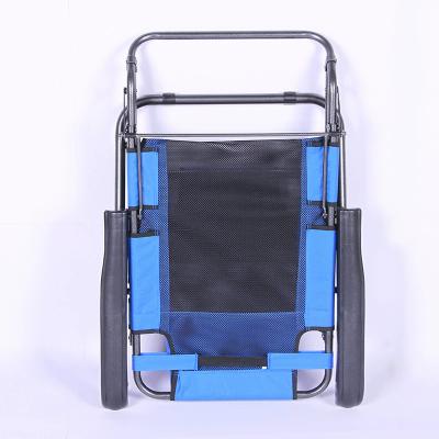 China Hot Sale Good Quality Single Backrest Best Quality Easy Folding Breathable Foldable Foldable Beach Chair for sale