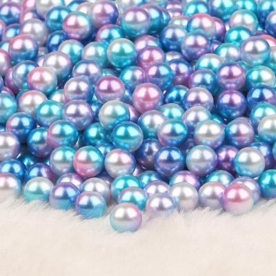 China DIY/Making Jewelry Necklace Bracelet Earring DIY Rainbow Color 4MM-10MM Handmade Plastic Pearl Rainbow Color 4MM-10MM Imitation Loose Beads NO--porous For Jewelry Making for sale