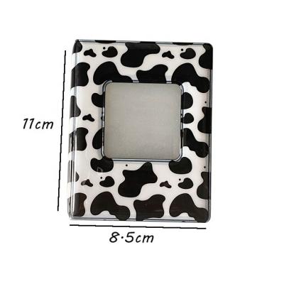 China 3 Inch Small Kpop Card Heart Korean Korean PVC Waterproof Fold Shape Mini Photo Book Album Photocard Holder Kpop Star Storage for sale