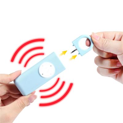 China ABS Personal Alarm Keychains for Women Security Alarm with Strobe Light Aids Elder Women Children Emergency Self Defense Key Chain for sale