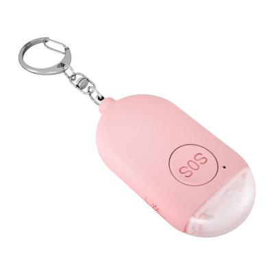 China Personal Alarm 130dB Personal Security Products Self Defense Key Chain SOS Alarm for sale