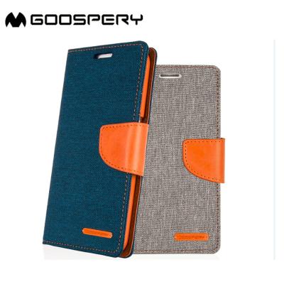 China Original Goospery Canvas Flip Flip Leather GC Mercury Leather Phone Cover For Iphone 7 for sale