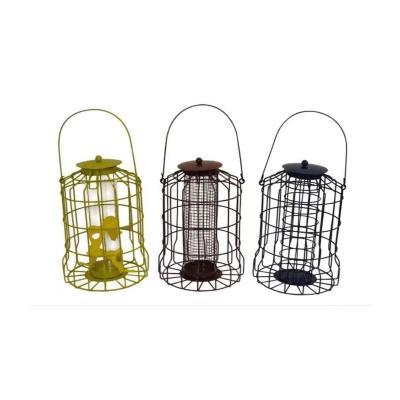 China Amazon Squirrel Proof Non-automatic Bird Feeders Hot Selling Hanging Bird Cage for sale