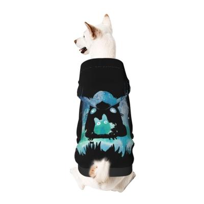 China 2021 viable fashion pet winter warm clothing 3D printing small pets wear hoodies animation clothing for sale