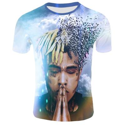 China Anti-wrinkle men plus size xxxtentacion shirt tops 3d t-shirt custom made for sale