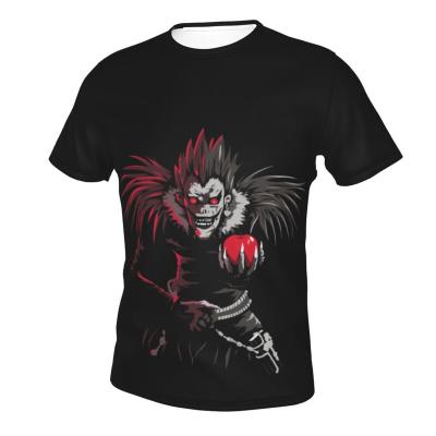 China Anti-Wrinkle Movie Death Note Printed T-Shirts Unisex Costume Printed Casual Tee Crewneck Designer T-Shirts for sale