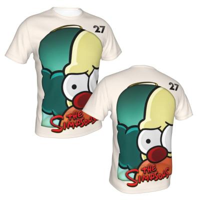 China Anti-wrinkle simpsons Anime Printed T-shirts High Quality Fashion Clothing Designer T-shirts Designs Men's T-shirts Double Sided Printed T Shirts Tee for sale