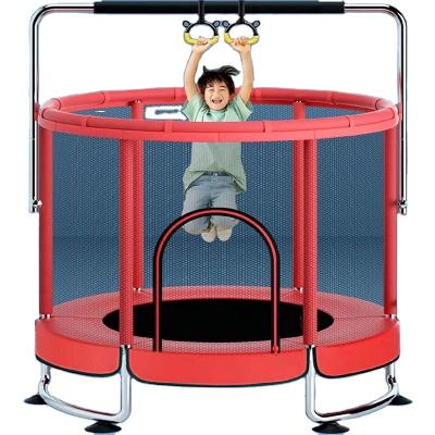 China With Gym Protective Net Equipment Bed Jumping Trampoline With Safety Net Bungee Big Kids Double Protection Elastic Bed for sale