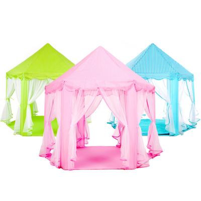 China Big Toy Monobeach Princess Tent Girls Inflatable Playhouse Kids Castle Play Tent with Star Lights Play for Kids Indoor and Outdoor Games for sale