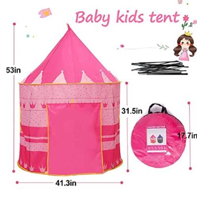 China Sports Toy Princess House Toy Tent Kids Play Gypsophila Castle Toy Tent With Lights String Star Small Indoor Outdoor Games Kids Toys Tent for sale