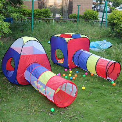 China Sellable Toy House Set Outdoor Sports Playground with Tunnel Ball Pit Big Pop Up Kids Play Tent for sale