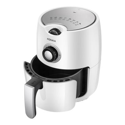 China 1000W 2.2L Air Frying Home Appliances Multifunctional Electric Oil Free Deep Fryer Manual Control Air Fryer for sale