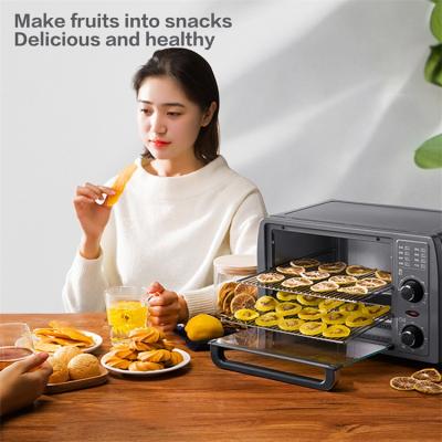 China Easy Operate Commercial Household 1050w Bread Convection Cooker Chicken Pizza Deck Stove With Tray Electric Oven for sale