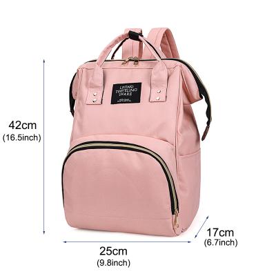 China 600D Backpack Waterproof Bag For Mother Low Price Water Proof Mum Bag Material Travel Bag for sale