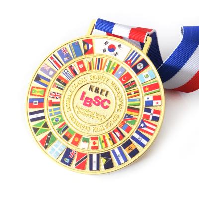 China Awards for winner /finsher good quality customized soccer medals exquisite performance bodybuilding medal for sale