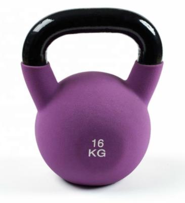 China Home Use Rubber Coated Bell Weightlifting Kettle Cast Iron Equipments Gym Hot Selling for sale