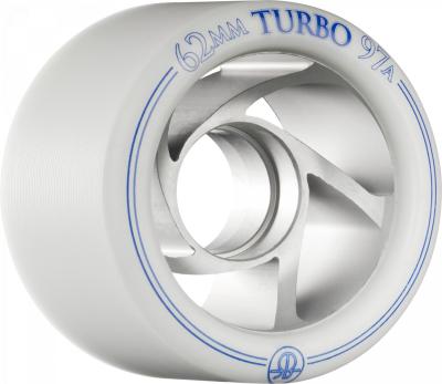 China Super wearproof high quality roller 62mm 97A speed Derby Wheels with an aluminum hub for sale