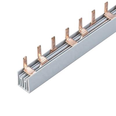 China Factory Price Pin Type 3p 63a-100a Copper Bus Bar For Distribution Box for sale