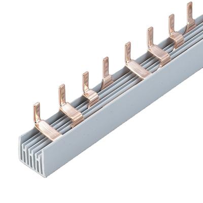 China Profession Design Fire Resistance PVC 9mm Busbar Width 13mm2 Cross Section 2p Copper Link 80a for sale