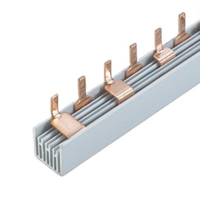 China 32a/50a/63a/80a Pure Copper Bus Bars Pin Type Mcb Connector Copper For Distribution Box for sale