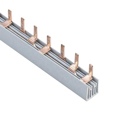 China High Quality Electrical Copper Connector 2p 63a Pin Type Earth Busbar for sale