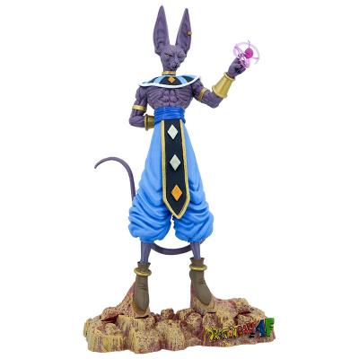 China New Style Wholesale Eco-friendly Japanese Material Anime Figure Dbz Super God Of Destruction 30cm Beerus Action Figure For Gifts for sale