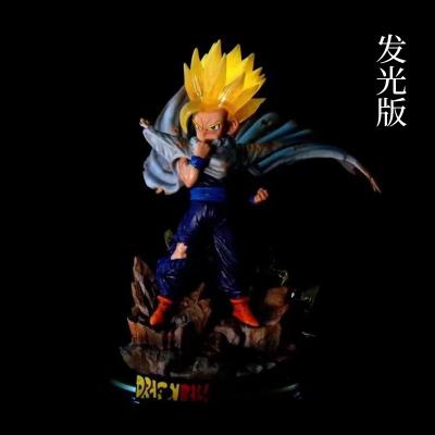 China Anime Super Saiyan Dragon Eco-friendly Material Ball 3 Gotenks Action Number 16CM PVC DBZ Gotenkusu Model Figures Collectible Toys For Children for sale