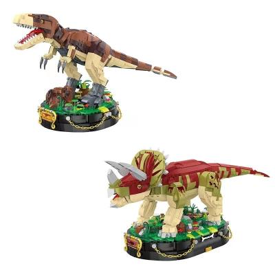 China Handmade Set Assembling Puzzle Eco-friendly Material Class Dinosaur Rex Tyrannosaurus Toy Ornaments DIY for sale