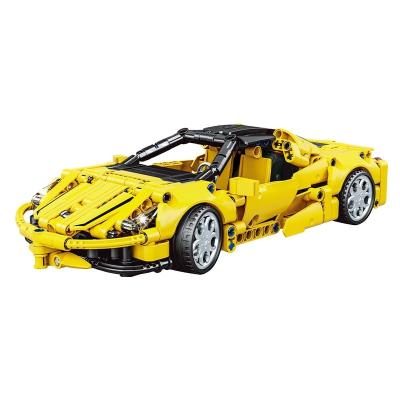 China Material Science And Technology Mechanical Strength Sports Car Building Block Back Assembling Toys Eco - Friendly for sale