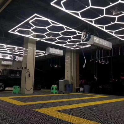 China New LANDSCAPE design led spider style lights for car wash booth with custom size car lights garage detailing lamp for sale