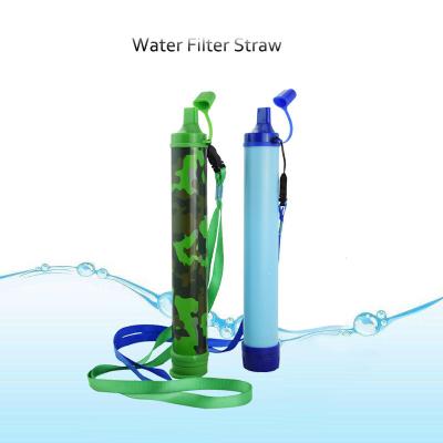 China Practical Outdoor Camping Increasing Filtration Straw Tube, Portable Gear Mini Water Filter Straw Personal Survival Equipment for sale