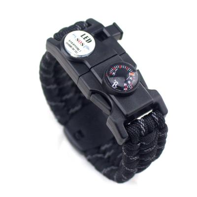 China Army Survival Survival Paracord Bracelet Emergency Survival Survival Paracord Bracelet Rescue Tactical Multifunctional Survival Army Charm Outdoor Multi Colors for sale