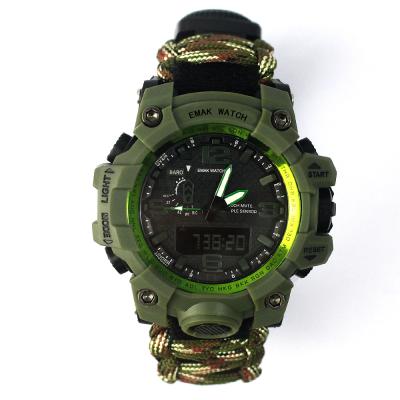 China Lightweight Professional Manufacturer Custom Logo Paracord Survival Watch, Fashionable Multicolor Paracord Handmade 550 Nylon Watch for sale