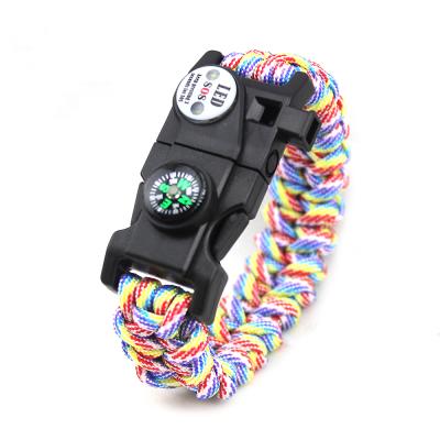 China Multi Fuction Tool Personalized Multicolor Portable Survival Paracord Survival Camping Bracelet, First Aid Accessories Survival Bracelet for sale