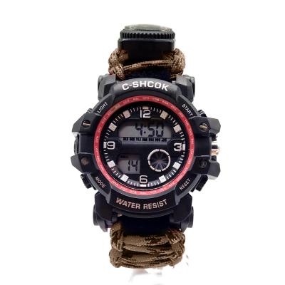 China EMAK New Design Adventure Camping Outdoor Sports Survival Paracord Watch,Multiple Survival Fashionable Products Paracord Watch for sale