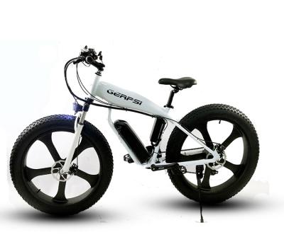 China Aluminum alloy tire high quality big snow 48V 350W electric bike 26 inch adult bicycle for sale