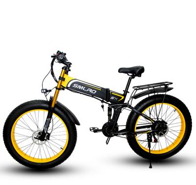 China China Wholesale Aluminum Alloy Cheap Foldable Electric Bike 48V 500W 7 Speed ​​Mountain Bike for sale