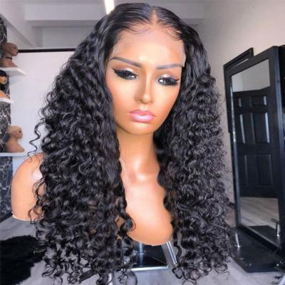 China Wholesale 180 Density Hd Free Ship Hair Durable Lace Front Wig Water Wave 100 Brazilian Virgin Hair Closure Hair Wigs For Black Women for sale