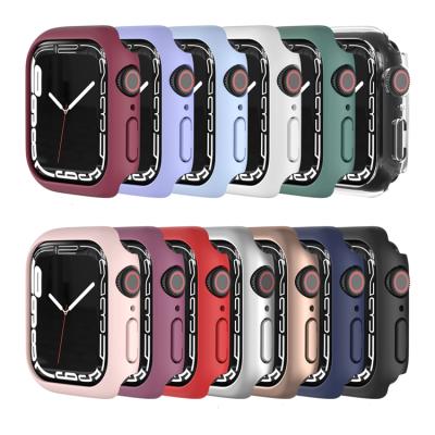 China Shockproof ; Luxury Matte Protective Cover For Apple Watch 45mm Series 7 Case Hard PC Bumper For iWatch 41mm 45mm for sale