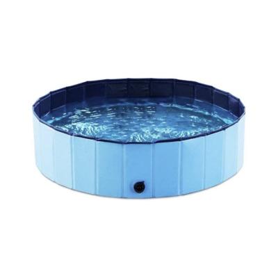 China Viable Manufacturer 80/120/160/180cm Collapsible Outdoor Pet Pool Dog Swimming Playing Collapsible Paddling Pool for sale