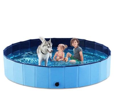 China Viable Collapsible Dog Pool Dog Paddling Pool, Portable Dog Pool, Large PVC Pet Pool For Indoor/Outdoor for sale