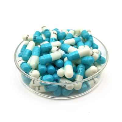 China Low Cross Link React Low Price Empty Capsules High Quality Custom Size 2 Color Hard Capsule Hard Shells for sale