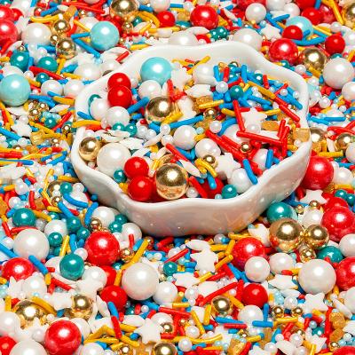 China For Edible Decoration Wholesale Sugar Free Confetti Sprinkles Edible Sugar Sprinkles Party Supplies Wedding Cake Topper for sale