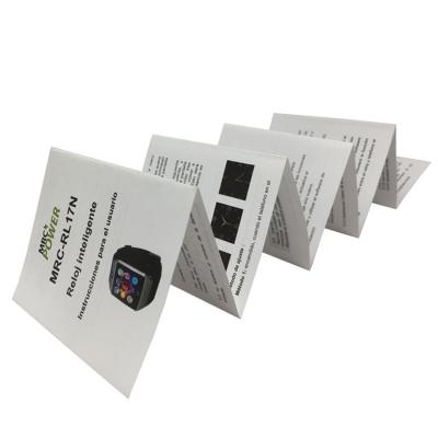 China paper & Bulk Printing Cardboard Folding A3 A4 Paper Flyer Brochure Booklet Instruction Manual for sale