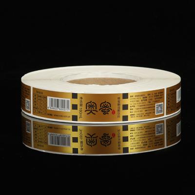 China Custom High Quality Scratch-off Square Self-adhesive Roll-up Medicine Bottle Packaging Packaging Printing Labels Sticker Waterproof With Logo for sale