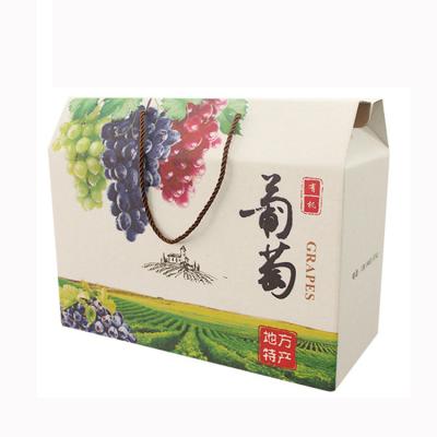 China Custom Logo Recyclable Luxury Food Fruit Paper Boxes Corrugated Foldable Paper for sale