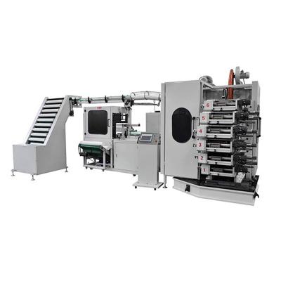 China Hotels Stepwise Pattern 4-6 Color Mug Offset Printing Machine With Vertical Type Packer for sale